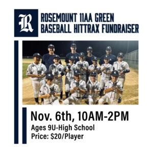 Rosemount Baseball 11AA Green HitTrax Tournament Fundraiser